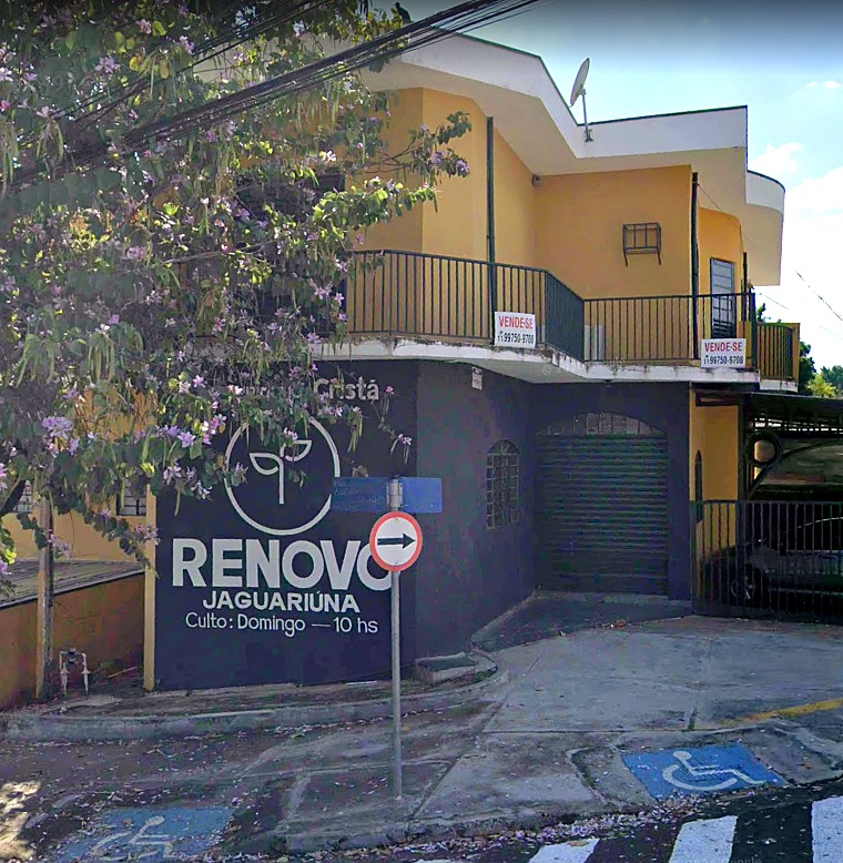 Fachada real da Igreja Renovo Jaguariúna